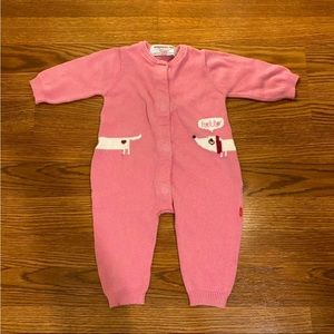 Magnetic me 3-6 month pink sweater onesie